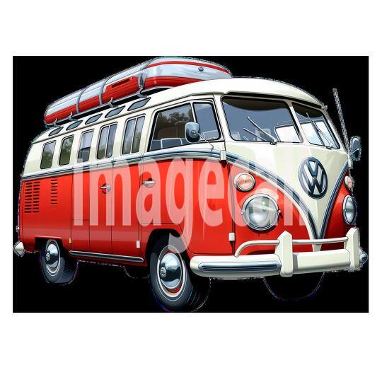 Clipart Camper Vans 9 - 300dpi