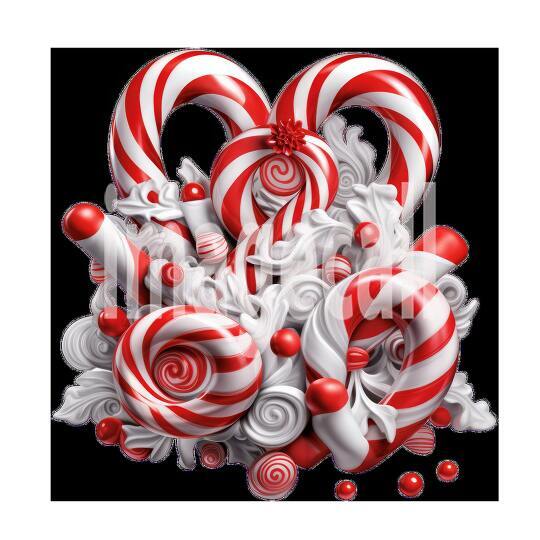 Clipart Candy Cane 11 - 300dpi