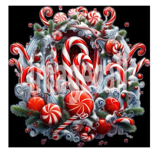 Clipart Candy Cane 12 - 300dpi