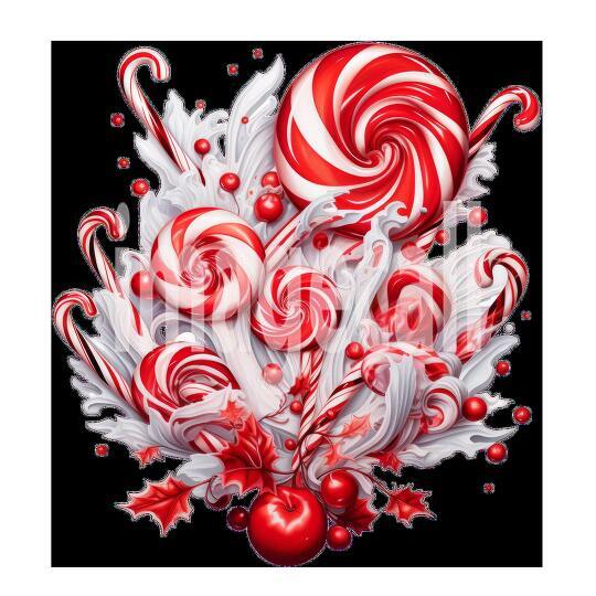 Clipart Candy Cane 14 - 300dpi