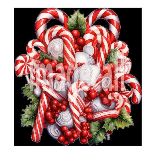 Clipart Candy Cane 18 - 300dpi