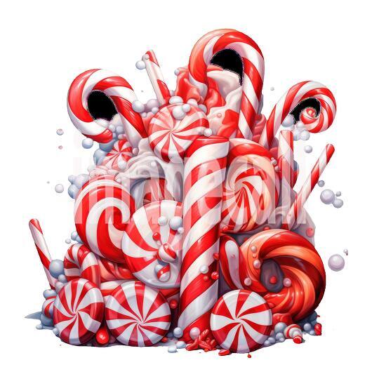 Clipart Candy Cane 20 - 300dpi