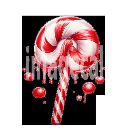 Clipart Candy Cane 3 - 300dpi