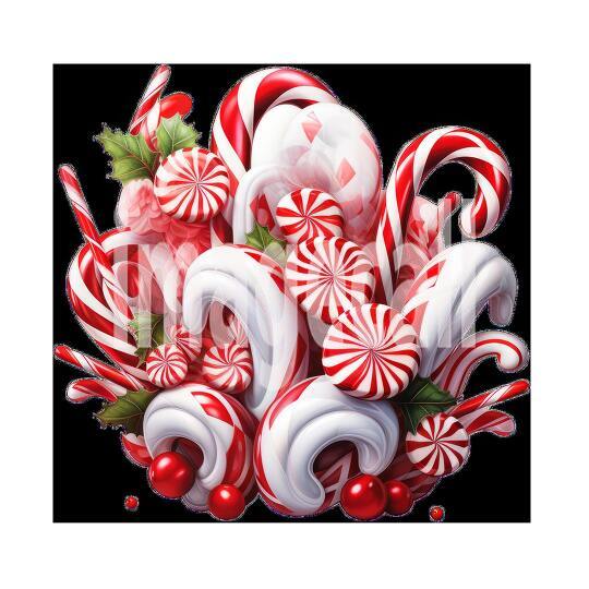 Clipart Candy Cane 5 - 300dpi