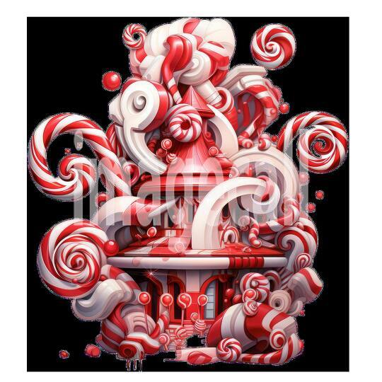 Clipart Candy Cane 6 - 300dpi