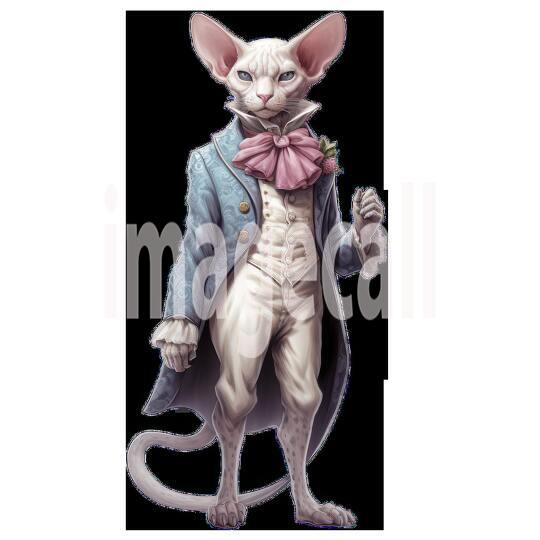 Clipart Cats In Clothes 10 - 300dpi