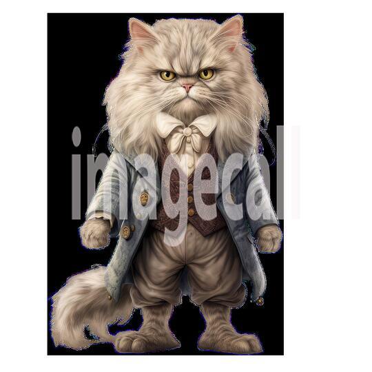 Clipart Cats In Clothes 15 - 300dpi