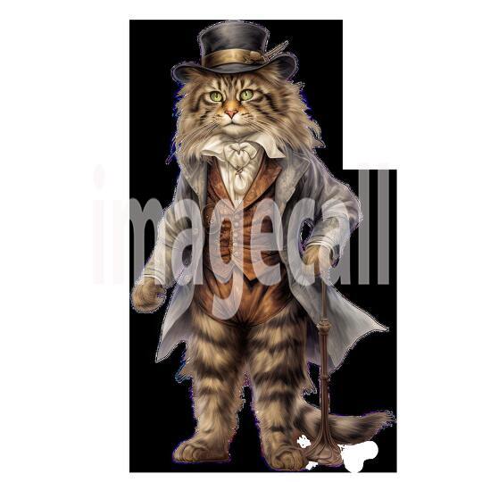 Clipart Cats In Clothes 20 - 300dpi