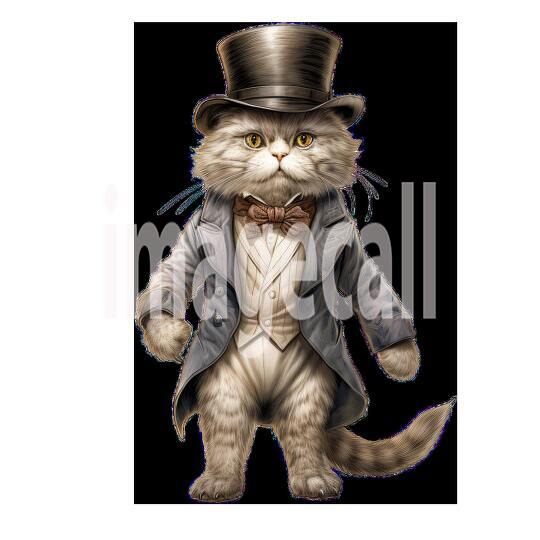 Clipart Cats In Clothes 8 - 300dpi