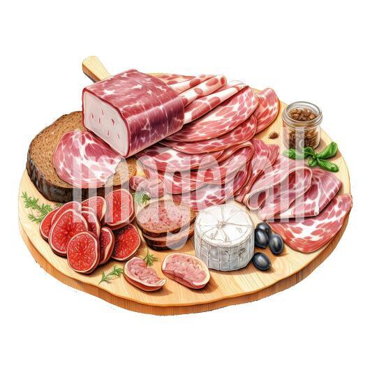 Clipart Charcuterie 20 - 300dpi