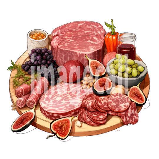 Clipart Charcuterie 7 - 300dpi