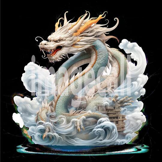 Clipart Chinese Dragons 10300dpi