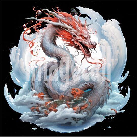 Clipart Chinese Dragons 13300dpi