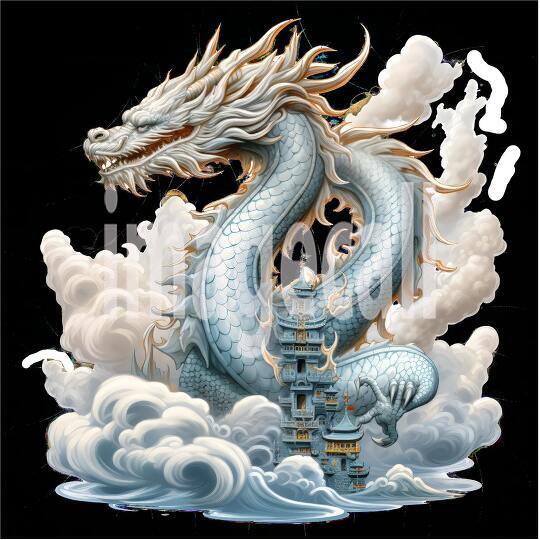 Clipart Chinese Dragons 14300dpi