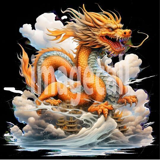 Clipart Chinese Dragons 15300dpi