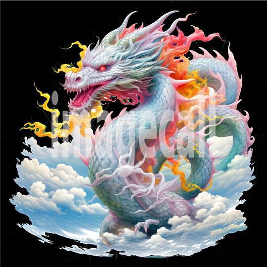 Clipart Chinese Dragons 4300dpi