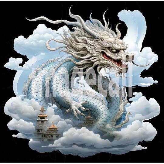 Clipart Chinese Dragons 5300dpi