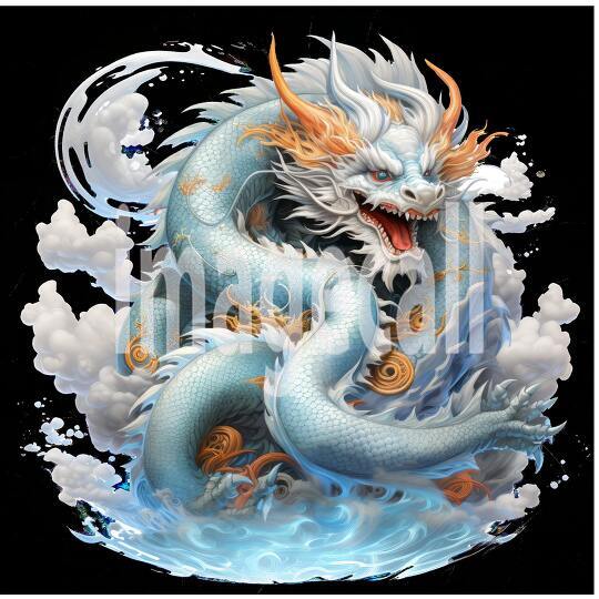 Clipart Chinese Dragons 7300dpi