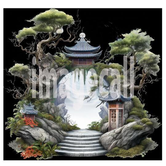 Clipart Chinese Moon Doors 6300dpi