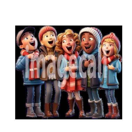 Clipart Christmas Carols 10 - 300dpi