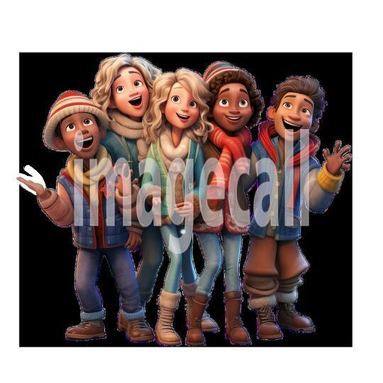 Clipart Christmas Carols 11 - 300dpi