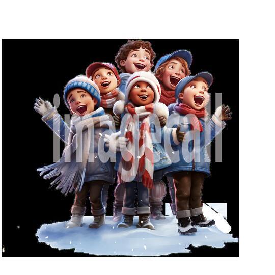 Clipart Christmas Carols 15 - 300dpi