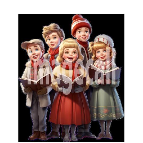 Clipart Christmas Carols 20 - 300dpi