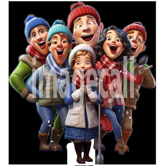 Clipart Christmas Carols 4 - 300dpi