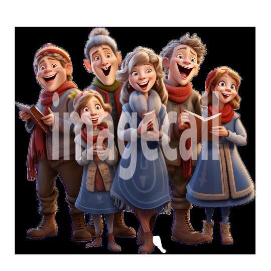 Clipart Christmas Carols 7 - 300dpi