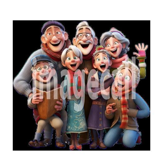 Clipart Christmas Carols 8 - 300dpi