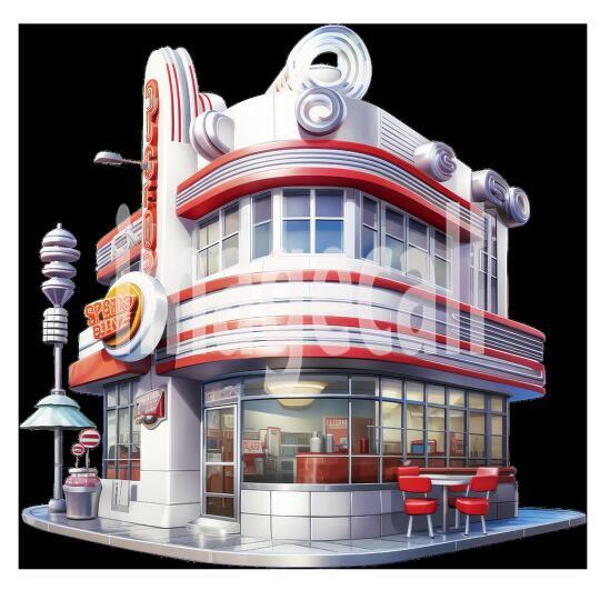 CLipart Classic American DIner (11)300dpi
