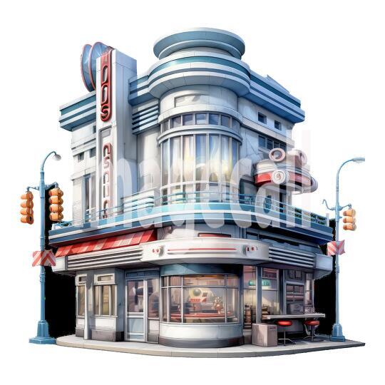CLipart Classic American DIner (16)300dpi