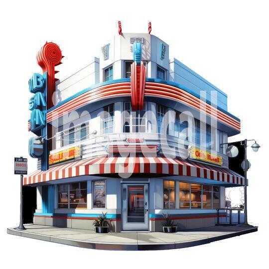 CLipart Classic American DIner (5)300dpi