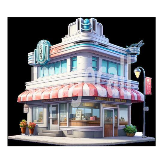 CLipart Classic American DIner (6)300dpi