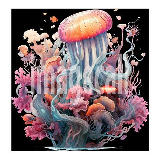 Clipart Coral Jellyfish (1)