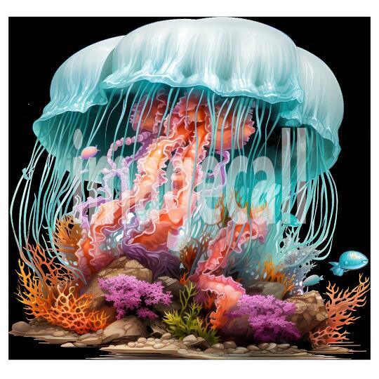 Clipart Coral Jellyfish (12)