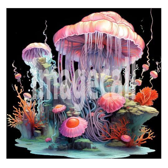 Clipart Coral Jellyfish (16)