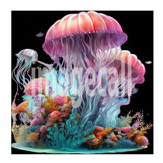 Clipart Coral Jellyfish (17)