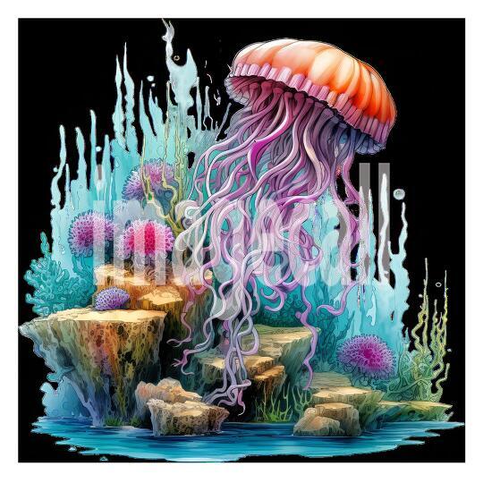 Clipart Coral Jellyfish (20)
