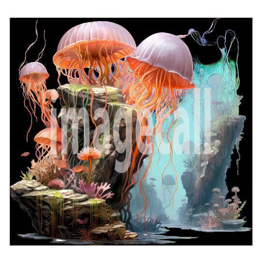 Clipart Coral Jellyfish (3)