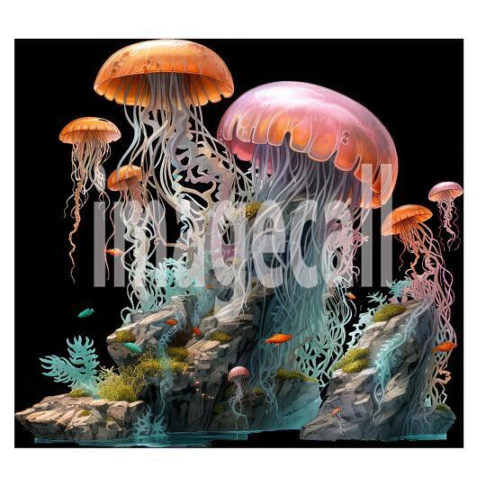 Clipart Coral Jellyfish (4)