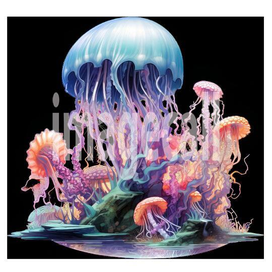 Clipart Coral Jellyfish (7)