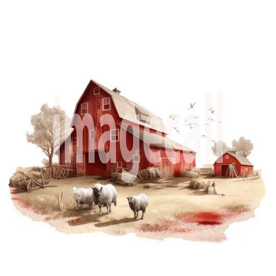 Clipart Cottage Core Farm (1)300dpi
