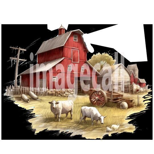 Clipart Cottage Core Farm (14)300dpi