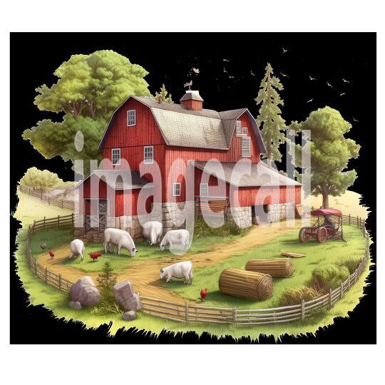 Clipart Cottage Core Farm (16)300dpi