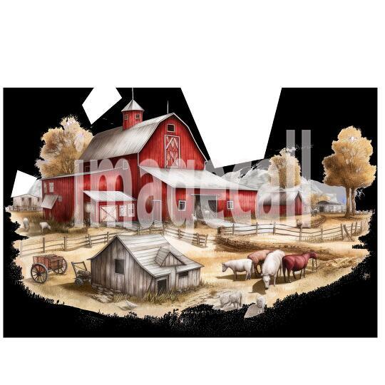 Clipart Cottage Core Farm (18)300dpi
