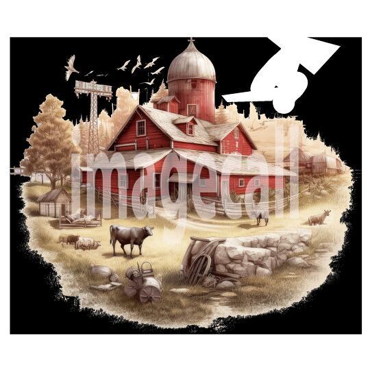 Clipart Cottage Core Farm (3)300dpi