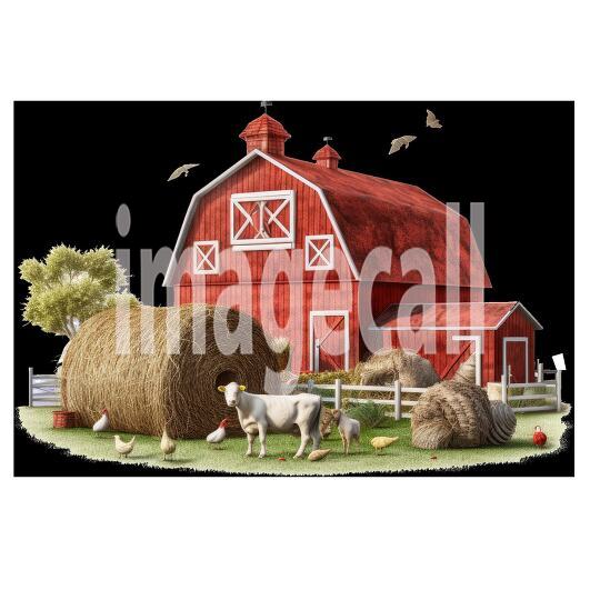 Clipart Cottage Core Farm (4)300dpi