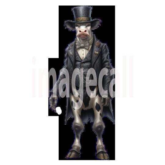 Clipart Cows In Clothes 1 - 300dpi