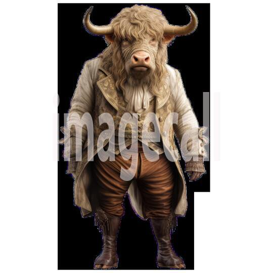 Clipart Cows In Clothes 12 - 300dpi